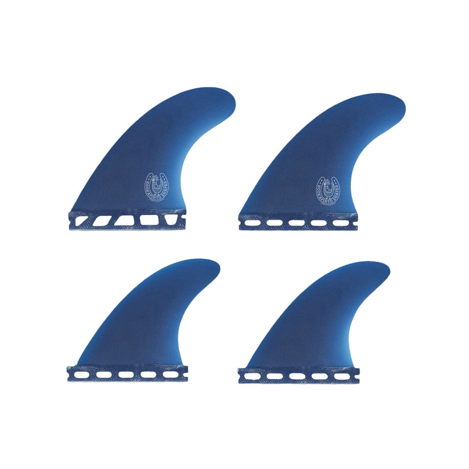 Fiberglass Fin Set Blue Quad