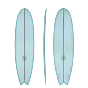 7'2" Kookapinto Fishy Noserider Aqua Resin Tint (Poly)