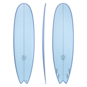7'2" Kookapinto Fishy Noserider Blue Rail (Epoxy)