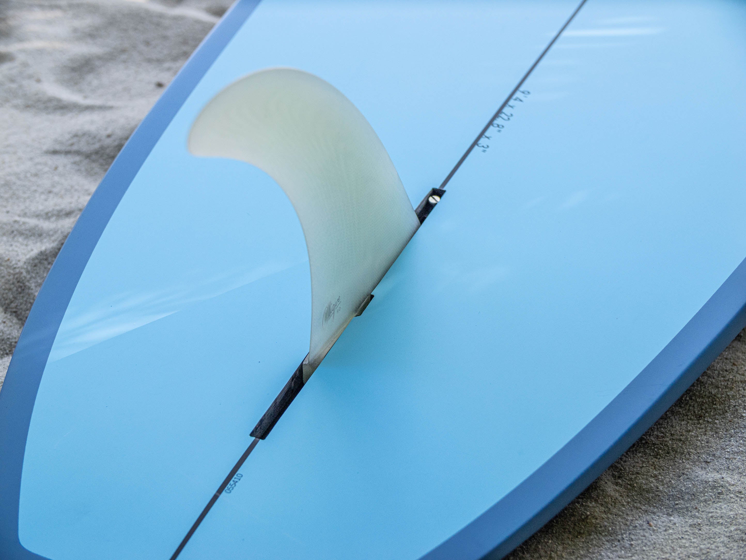 9'4" Single Fin Noserider Aqua Rail (Epoxy)