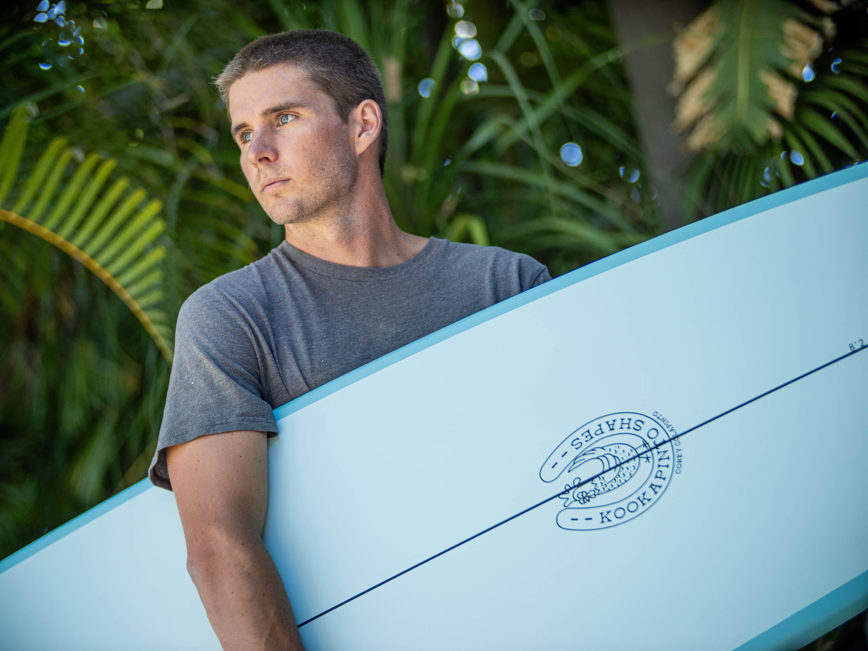 7'8" Kookapinto Thin Twin Aqua Rail (Epoxy)