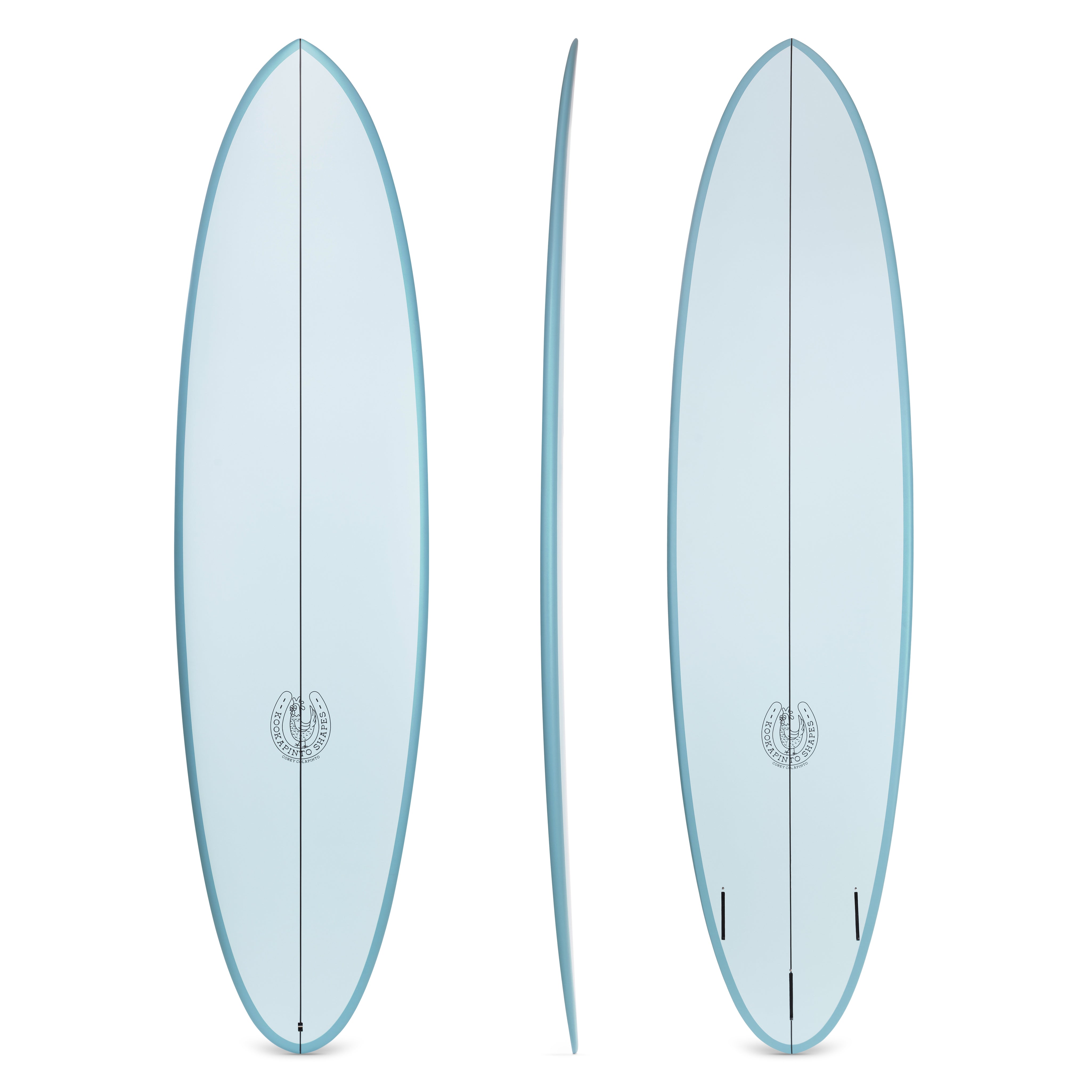 7'8" Kookapinto Thin Twin Aqua Rail (Epoxy)