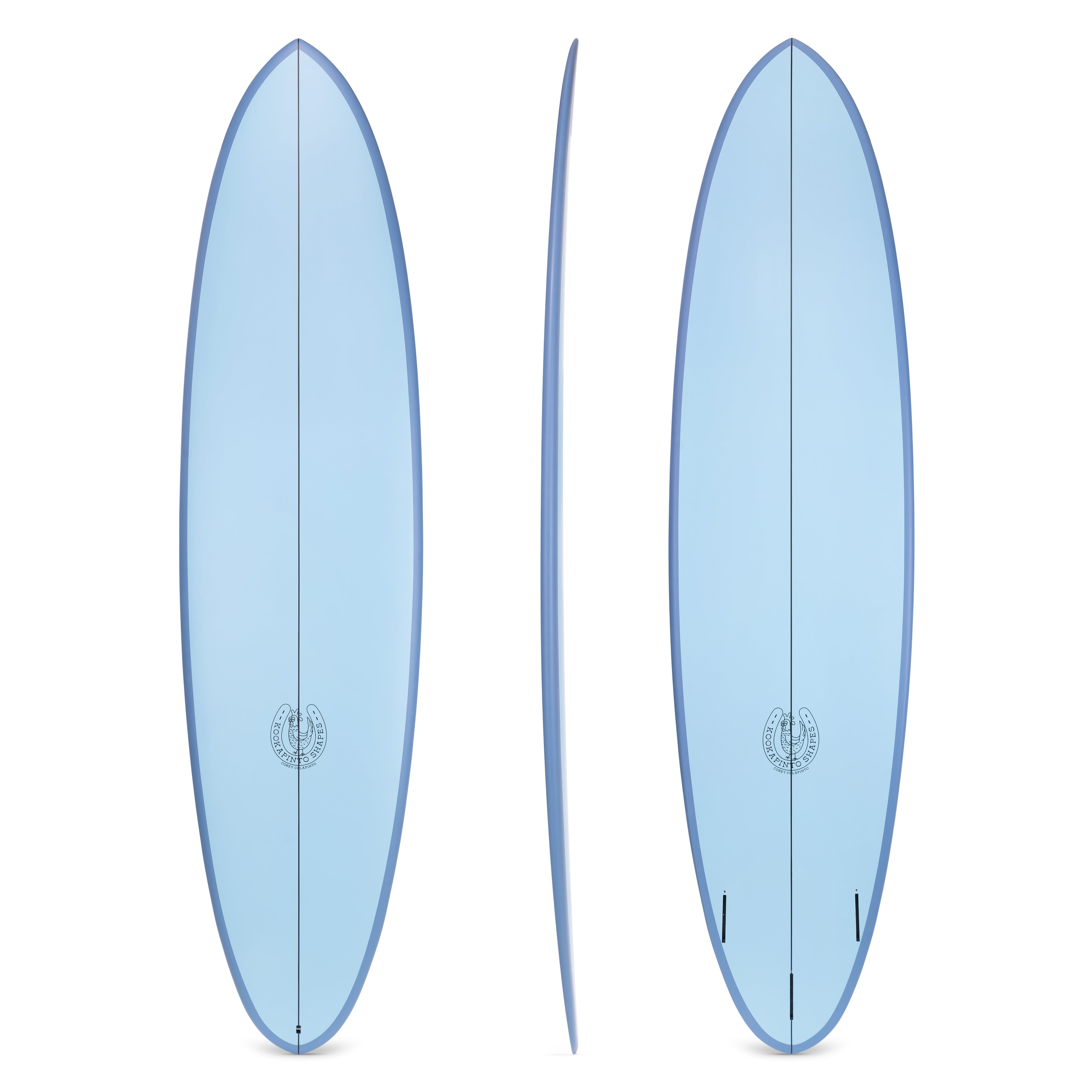 7' Kookapinto Thin Twin Blue Rail (Epoxy)